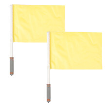 6Pcs Match Signal Flags Yellow Sponge Sports Equipment for Football