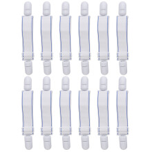 36Pcs White Bed Sheet Holder Straps Elastic Clips for Flat Sheets