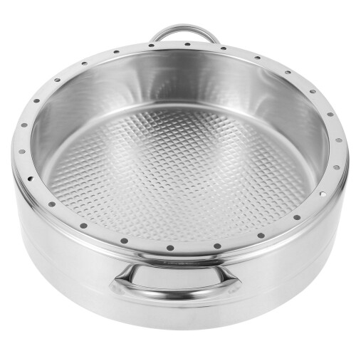 3Pcs Reusable Stainless Steel Steamer Basket Silver Kitchen Supply