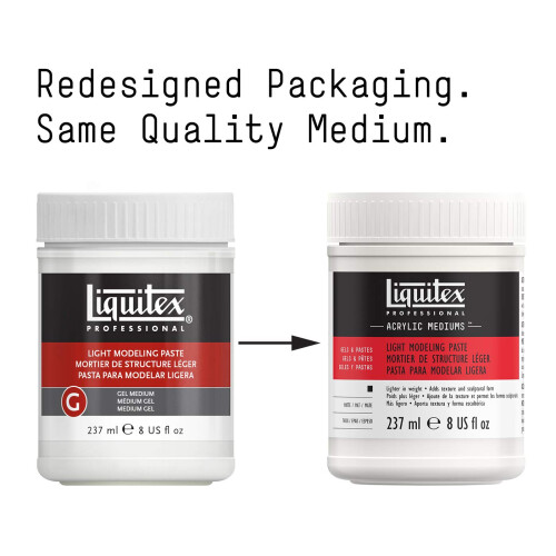 Liquitex Professional Light Modeling Paste Medium,White, 237 ml (Pack of 5) 1