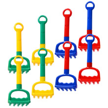 16Pcs Assorted Color Plastic Sand Rake Toy for Kids Beach Play Set