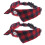 4Pcs Adjustable Cat Collar with Bell Multi-Color Soft Cloth Pet Collar 1