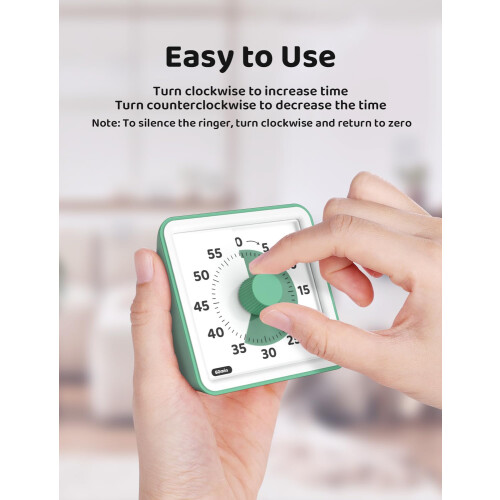 LIORQUE Visual Timer for Kids, 60 Minute Visual Countdown Timer for Classroom Teaching Cooking, Kids Time Management Tools with Silent Operation 1