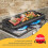 OVERMONT Pre-Seasoned Cast Iron Reversible Griddle Grill Pan with 2