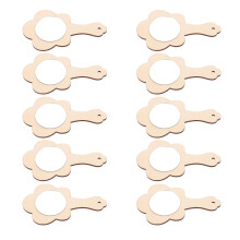 40Pièces À Main Bois Bricolage Enfant Couleur Marron