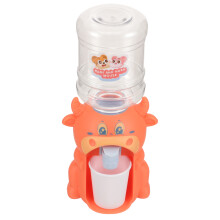 3Pcs Orange Plastic Kids Water Fountain Toy Mini Dispenser Educational