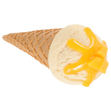 3Pcs Durable PVC Fake Ice Cream Cone Models Brown for Photo Props