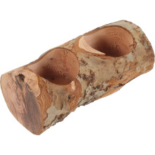 4Pièces Récipient En Bois Pour Petits Animaux Marron