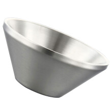 2Stk Multifunktionale -Mixschüssel Salat Dessert Silber