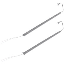 4Pièces Lumières Miniatures De En Métal ABS Gris Argenté
