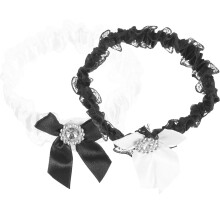 8St Elastische Bruidsjarretels Legband Met Strik Decor Bruid