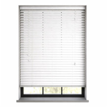 Polablinds True White 35mm Faux Wood Blind 600x1500 Cut Down