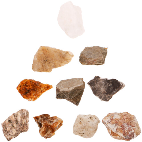 20Pièces Spécimens De Roches Naturelles Pour Collection Et Décor