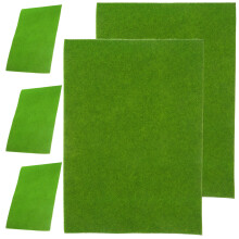 20Stk Lichtgrüner Kunststoff Rasen Sandtisch DIY Matte