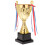 2Pcs Sports Prize Trophy Cup Golden Multi-Function Decorative Award 1