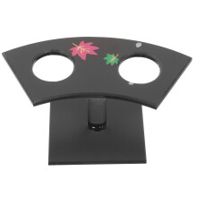 3Pcs Black Acrylic Ice Cream Cone Stand and Sushi Holder