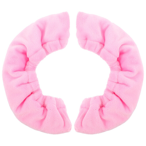 5Paires Housses Rose Polyester Portable -Rigidité