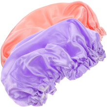 10Pcs Elastic Satin Hair Bonnets Sleep and Shower Caps for Women
