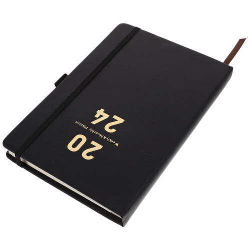 2Pcs Portable Planning Notebook Black Paper Imitation for Home