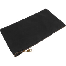 5Pcs Black Canvas Tool Bags with Zipper Small Pouches for Builders