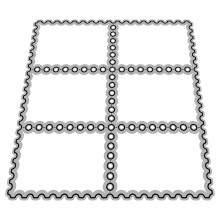 2Sets Silver Carbon Steel Stamps and Dies for Card Making DIY Decor
