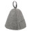 4Pcs Comfortable Felt Sauna Caps for Bathing Portable Grey Sauna Hats 1