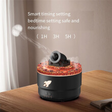 Simulerad Cannon Fire Eterisk Olja Diffuser Aromaterapi Luftfuktare Liten Doft Aroma Luftfuktare Vit EU-Kontakt