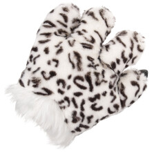 2Stk Bequeme Plüsch Pfotenhandschuhe Winter Cosplay Tierkostüm