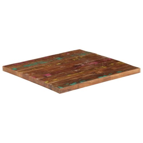 VidaXL (reclaimed wood(multicolour), 80 x 80 cm) vidaXL Table Top Replacement Board Dining Table Top Rectangular Solid Wood 1