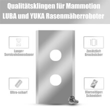 36Pcs Replacement Blades for  Luba & Yuka All Series,Robotic Lawnmower Blades, with Washers Screwdrivers Silver