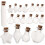 144Stk Mini Glasflaschen Mit , Transparent, , Robust 1