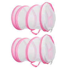 10Pièces Cage Insectes Rose Tissu Respirante Durable