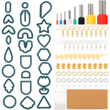 3Sets Kunststoff Clay Cutter Blau Für DIY Schmuck Und Fondant