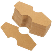 400Stk Schmuckhalter Karten Kaffeefarben Für Ohrstecker & Armbänder