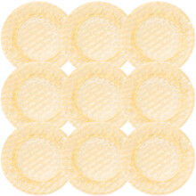 60Stk Kleine Geflochtene Puppenhüte, Papiermaterial, Hellgelbe Deko
