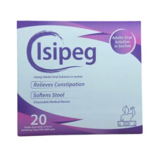 Isipeg Adults Oral Solution Sachets, 20 Single-Dose Sticks | Isipeg provides effective relief from constipation.- 25ml