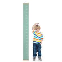 4Stk Grüne Kinder Wachstumsskala Kiefernholz Wandmaßstab