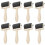 16Pcs Portable Black Rubber Brayers Lightweight Craft Rollers for Kids 1