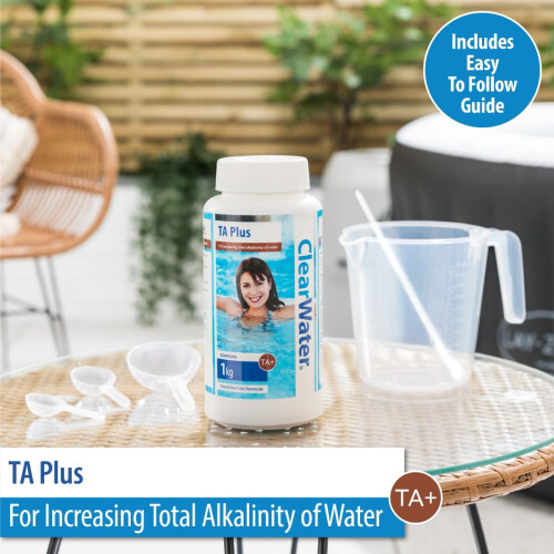 ClearWater Clearwater TA Plus Alkalinity Increaser for Swimming Pool and Spa Treatment, White 1