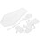 4Pièces Dies Découpe DIY Stencils Métal Éléments Halloween Blanc 1