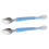 2Pièces Cuillères Bébé Double Face Ergonomiques Purée Fruit Acier 1