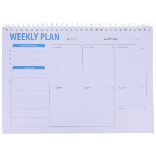 3St Draagbare Schrijfnotepad Wit Papier En Metaal Voor Planning