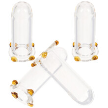 8Pcs Glass Straw Caps Clear Straw Protectors for Kitchen Use