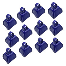 10-Pack Metall Cowbell med Handtag Noise Maker för Sportevenemang Jubelbröllop Baseball Fotbollsmatch Party