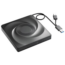 Grabadora de Unidad de CD/DVD Externa, Reproductor de CD ROM DVD Lector de CD Portátil para PC Portátil Windows 11/10/7 Linux OS