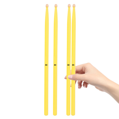 4Pairs Lightweight Wood Drumsticks Maple Drum Sticks for Percussion