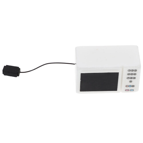3St Mini Magnetron Model Wit Voor Pretend Play Keuken