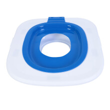 Kit réutilisable d'apprentissage à la toilette pour chat, ABS, 37x40cm, bleu, système pour animal amovible