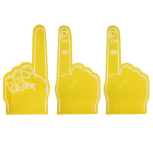 30Stk Gelbe Foams Hand Party- Und Zubehör Für Cheer