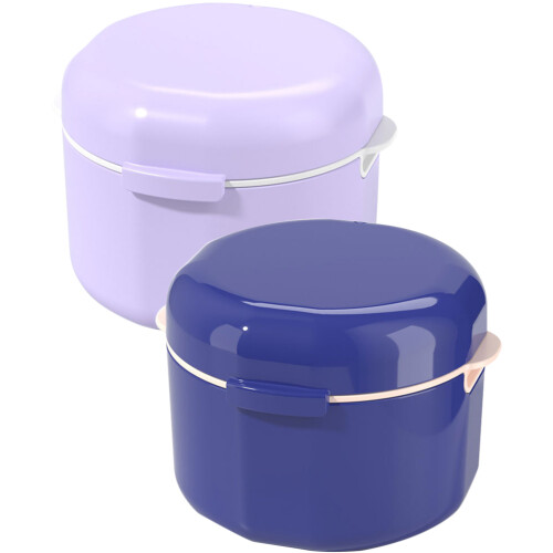 8Pcs Durable Assorted Color Denture Case for Convenient Brace Carrying